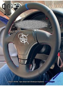 Resim Bmw-3.18-e36 Araca Özel Deri Direksiyon Kılıfı 