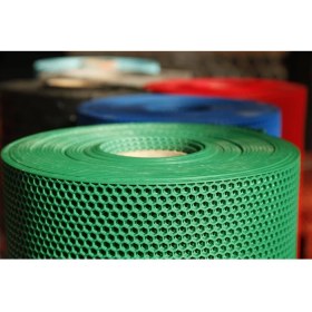 Resim Tbm Plastik Kaydırmaz Kırmızı Bal Petek Paspas En: 90CM 