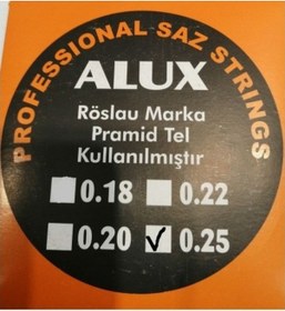 Resim Alux 0,25 Röslau Pyramid Saz Teli ( Divan Sazları İçin) 