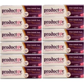 Resim Prodoctor Erken Hamilelik Testi 12 Adet 1 Adet 