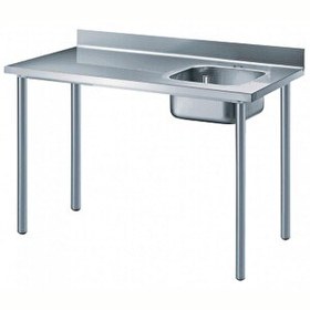 Resim Electrolux Professional Özel Şef Çalışma Tezgahı Sırtlı 1 Evye (Sağda) - 1400 MM TL1410DXEN 