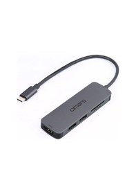 Resim Omars 5 Port Type-c 4k Hdmı Video Transferi 5gbps Usb 3.1 Sd/tf Kart Uyumlu Hub Çoklayıcı Adaptör 