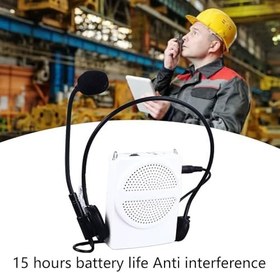 Resim Öğretmen Tur Rehberi Toplantısı Için Kulaklık Mikrofonlu Pratik Taşınabilir Kablosuz Ses Amplifikatörü 