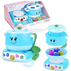 Resim Sevimli Mutfak Seti Oyuncak Tencere Ve Ocak Seti 