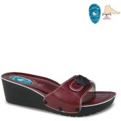 Resim Ceyo 9969-1 Dolgu Topuk Jelli Anatomik Taban Kadın Terlik Kırmızı 36-40 Kırmızı 