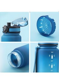 Resim Uzspace Büyük Boy 1000Ml Motivasyon Matarası Çift Renk Softtouch Ff Collection Tritan Su Matarası 