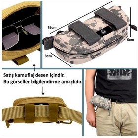Resim Omeniv Tank Model Profesyonel Acu Kamuflaj Camo Gözlük Kabı Kılıfı 
