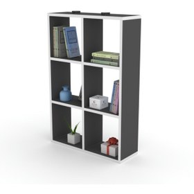 Resim Kenzlife Kitaplık Güher 090*060*20 Gri Duvar Rafı 