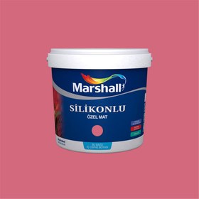 Resim Marshall Fuşya Çiçeği 1 Litre Silikonlu Özel Mat Su Bazlı İç Cephe Boyası (MARSHALL.5134328) 
