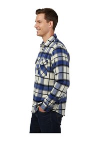 Resim Erkek Kışlık Çift Cep Kapaklı Oduncu Gömlek Bgl-st04930 Indigo 