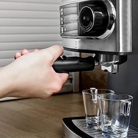 Resim Cocotec Cecotec Power Espresso Kahve Makinesi, 20 Bar, 2 Fincan Için 850 W, Paslanmaz Çelik 