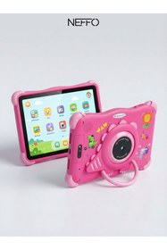 Resim NEFFO 5G Wifi Android 13 Çocuk Tableti – Ön & Arka Kameralı, Eğitim ve Oyun İçin Kılıflı Tablet PEMBE 