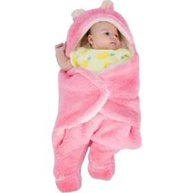 Resim Canestar Bebek Dış Kundak Pembe Renk Yüksek Sıcak Tutma Özelliği ile Kız Çocuklar İçin 