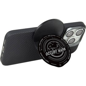 Resim Wiwu B1 Magnetik Özellikli Occupy Mars Tasarımlı Parmak Ring Stand - Siyah 