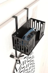 Resim Risingmaber Siyah Kapı Arkası Ütü ve Ütü Masası Askısı, Ütü ve Ütü Masası Tutucu Organizer MT110SD 