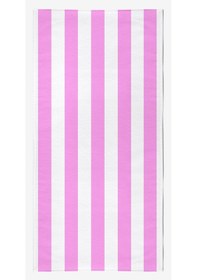 Resim Çizgili Dijital Baskılı 75x150 Cm Plaj Havlusu LİLA 