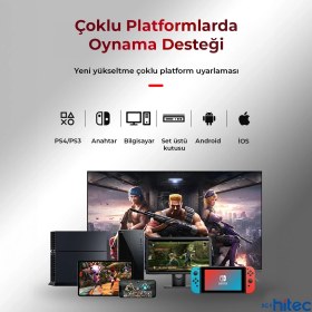 Resim Schitec BSP-Y01 Joystick Switch/ps3/ps4/pc/android/ios Mf/tv Retro Oyun Konsolu Joystiği Siyah 