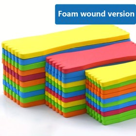 Resim 10 Adet Renkli EVA Köpük Balıkçılık İpi ve Kanca Saklama Kutusu - 8cm'den 21cm'ye Kadar Dayanıklı Tackle Organizatörü, Güvenli Ekipman Depolama için Köpük Kaplamalı Plakalar | Canlı Renkler | Sağlam Düzenleyici 