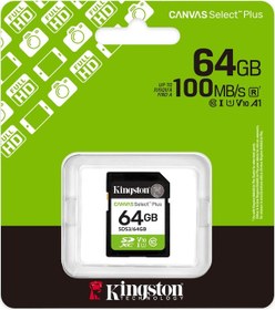 Resim Kıngston 64gb Sdxc Kart Canvas Select Plus Sds3/64gb 
