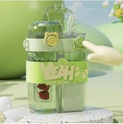 Resim froyalife Kaliteli Yeah Askılı Şık Tasarım Çift Hazneli Çift Kapaklı Çok Fonksiyonlu Çocuk Suluk Matara 