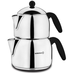 Resim Korkmaz Orbit Mega Çaydanlık Takımı Siyah 