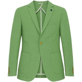 Resim Plus Scorpion Erkek Slim Fit Blazer Ceket Tek Düğmeli Çift Yırtmaçlı Torba Cepli Yarım Astarlı 
