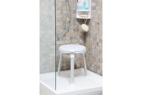 Resim Primanova Cappadocia Banyo Taburesi Döner Tablalı Ve Yükseklik Ayarlı 