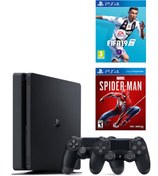 Resim Sony PS4 Slim 1 TB Oyun Konsolu + PS4 Spider-Man + PS4 Fifa 19 Türkçe + 2. Kol 