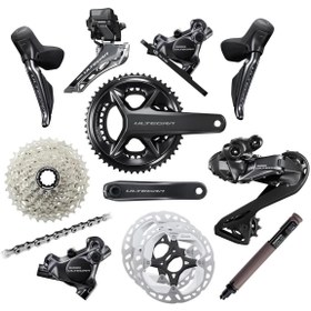 Resim shimano Ultegra R8170 Di2 Disk Fren Grupset 12 Vites (50/34T) 