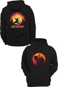 Resim remonz Avatar Ateş Bükücü Çift Baskılı, %100 Pamuk, 3 Ipl. Şardonlu, Içi Polar, Çok Kalın Hoodie 