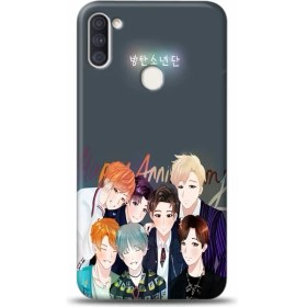 Resim Marselit Samsung Galaxy A11 Uyumlu Bts Tasarımlı Telefon Kılıfı -BTS70 