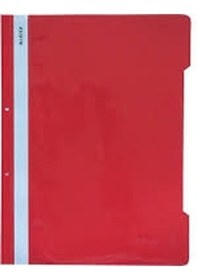 Resim Leitz Kırmızı Plastik Dosya 50 Li Paket 