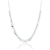 Resim Gümüş Rodyumlu Dövme Modeli Pullu Kolye 