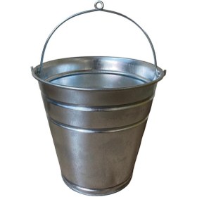 Resim ÖZHEMMEKLER 12'li Metal Galvaniz Su,kum,temizlik Ve Çöp Kovası 10 Litre (25X18X28) 