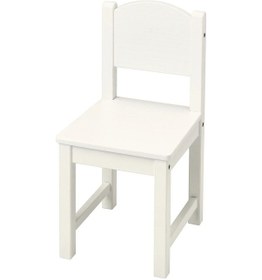 Resim Sundvik Ahşap Çocuk Sandalyesi Beyaz 1 Adet Beyaz 