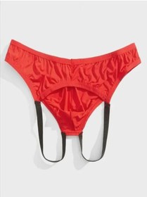 Resim Genel Markalar Erkek Fantezi Kırmızı Jockstrap İç Çamaşırı 