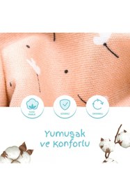 Resim Sevi Bebe 0 -3 Ay Desenli Yeni Sezon Kundak Pamuk Yeni 
