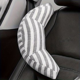 Resim 1 adet Araba Emniyet Kemeri Omuz Yastığı, Taşınabilir, Dokuma Olmayan Kumaş, %100 Polyester Elyaf %100, Düz Dokuma, Baskısız, Sadece Elde Yıkama, Çocuklar, Araba Koltuğu, Seyahat, Uyku İçin 