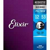 Resim Elixir 11050 Polyweb Bronze Light Akustik Gitar Teli (.012-.053) 