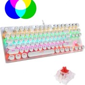 Resim Sarftech Leaven Daktilo Tarzı K550 Kırmızı Red Switch Rgb Mekanik Klavye -Su Geçirmez 