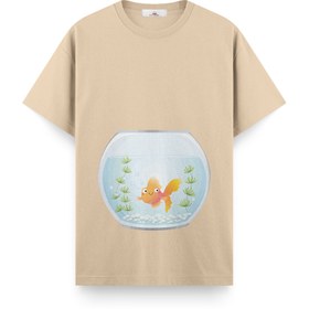 Resim The Aquarium - Hamile Regular Tshirt - Bej / M / Regular 