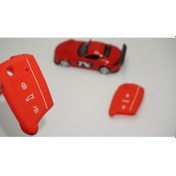 Resim Seat Uyumlu Leon ibiza Ateca Silikon Anahtar Kırmızı Kılıf Seti 