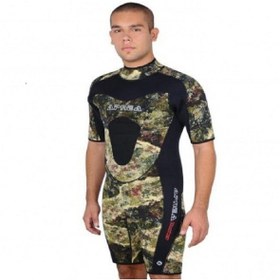 Resim Apnea Hunter Shorty Dalış Elbisesi Kamuflaj 