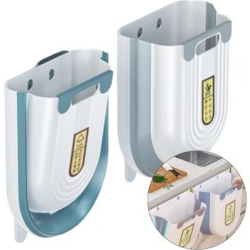 Resim Katlanabilir Körüklü Mutfak Çöp Kovası, Beyaz, Pratik ve Şık Tasarım 