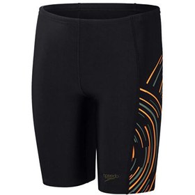 Resim Speedo Plmt Prnt Jam Jm Black/Green Erkek Çocuk Mayosu 8-00317017375 Siyah 