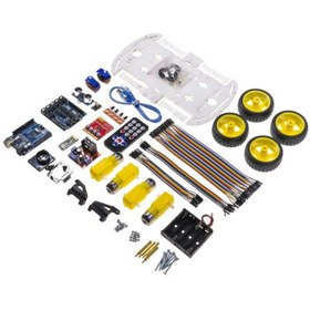 Resim Emes Robotik 4wd Arduino Araba Kiti Pan Tiltli Bluetooth Robot Araç Seti (ÖRNEK KODLAR HEDİYE) 
