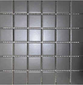 Resim Vitra 5X5Cm Antrasit Mat Mutfak Tezgah Arası Fileli Seramik (437390433) 