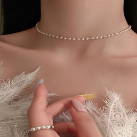 Resim Kadınlar için Boho Vintage Stil Taklit İnci Kolye, Bakır Malzeme - Günlük Giyim ve Partiler için İdeal, Kaplama Yok - Tüm Mevsimler için Şık Aksesuar 