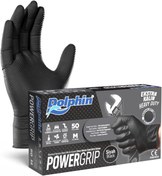 Resim STOREMAX PowerGrip Ekstra Kalın Siyah Nitril Eldiven Dokulu M 50 Adet 1185222 