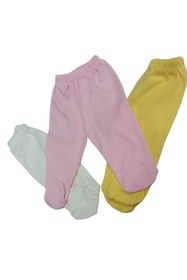 Resim bebedino Patikli Alt Pijama Ayaklı 3 Lü Paket 